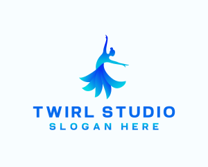 Woman Dancing Studio logo design