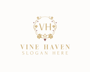 Grape Vineyard Winery logo design