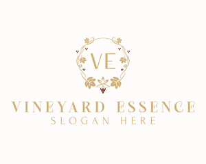 Grape Vineyard Winery logo design