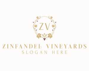 Grape Vineyard Winery logo design