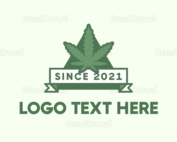 Pyramid Marijuana Banner Logo