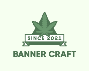 Pyramid Marijuana Banner logo design