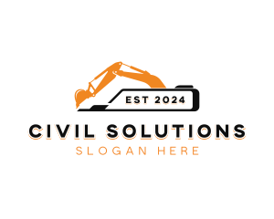 Construction Builder Excavator logo design