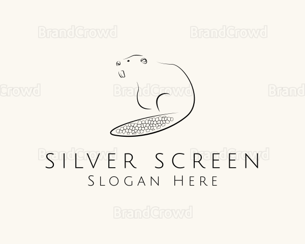 Wild Beaver Animal Logo