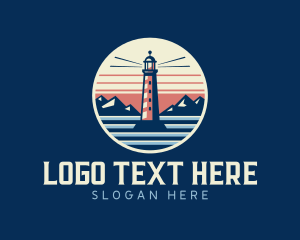 Coastal - Coastal Anchor Lighthouse logo design