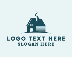 Lodge - Realty Housing Cabin logo design