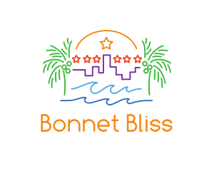 Tropical City Oasis logo design