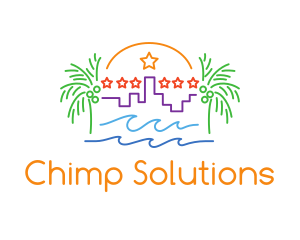 Tropical City Oasis logo design