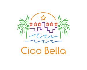 Tropical City Oasis logo design