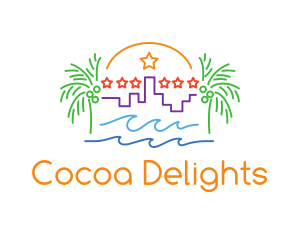 Tropical City Oasis logo design