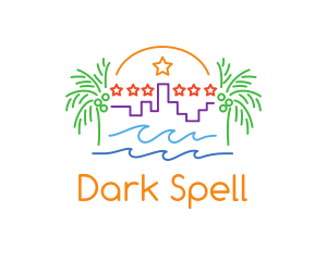 Tropical City Oasis logo design