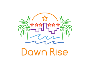 Tropical City Oasis logo design