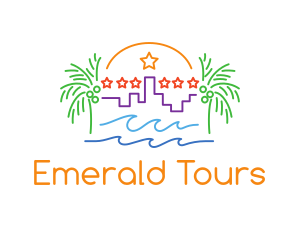 Tropical City Oasis logo design