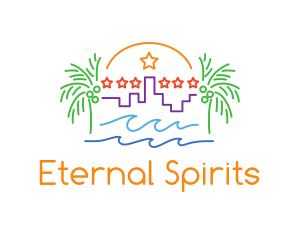 Tropical City Oasis logo design