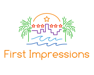 Tropical City Oasis logo design