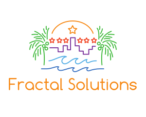 Tropical City Oasis logo design