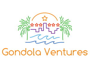 Tropical City Oasis logo design