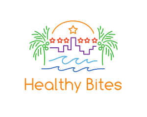 Tropical City Oasis logo design