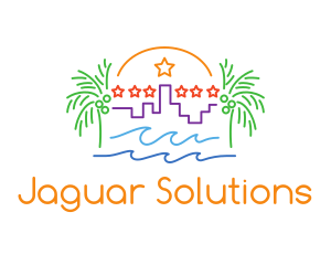 Tropical City Oasis logo design