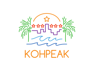 Tropical City Oasis logo design