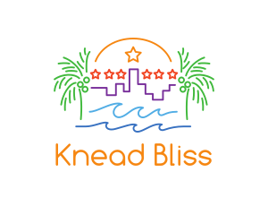 Tropical City Oasis logo design