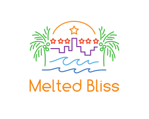 Tropical City Oasis logo design