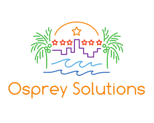 Tropical City Oasis logo design