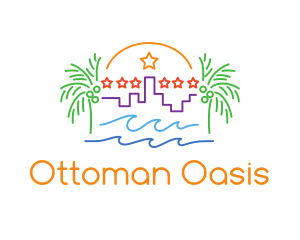 Tropical City Oasis logo design