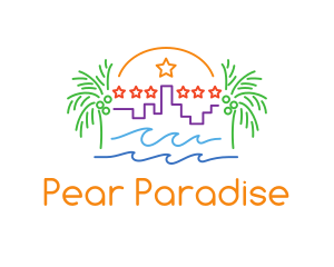 Tropical City Oasis logo design