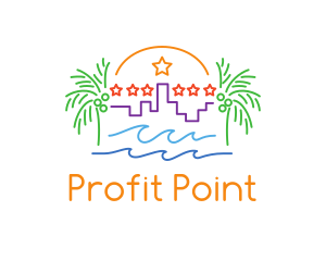 Tropical City Oasis logo design