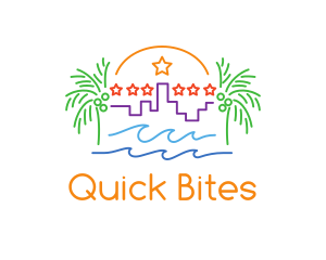 Tropical City Oasis logo design