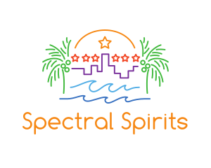 Tropical City Oasis logo design