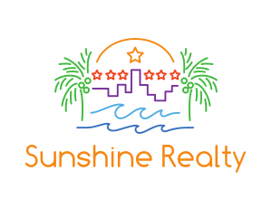 Florida - Tropical City Oasis logo design