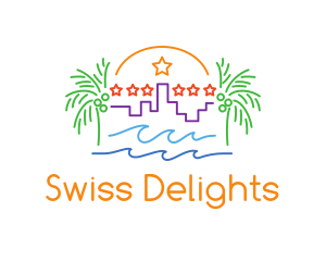 Tropical City Oasis logo design