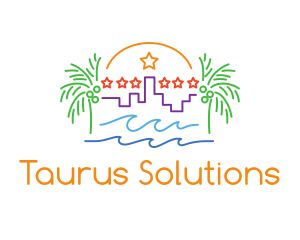 Tropical City Oasis logo design