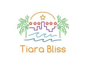 Tropical City Oasis logo design