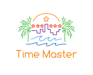 Tropical City Oasis logo design