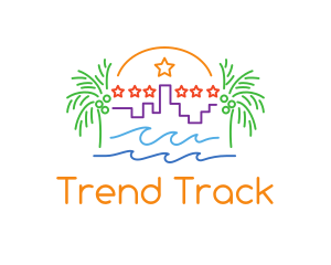 Tropical City Oasis logo design