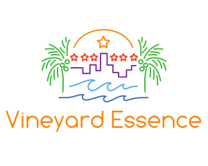 Tropical City Oasis logo design