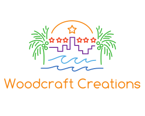 Tropical City Oasis logo design