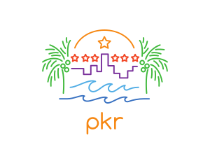 Tropical City Oasis logo design