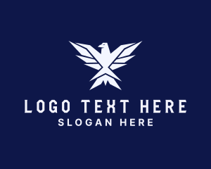 Geometric - Eagle Hawk Wings logo design
