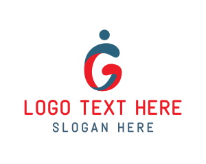 Letter G - Human Motion Company Letter G logo design