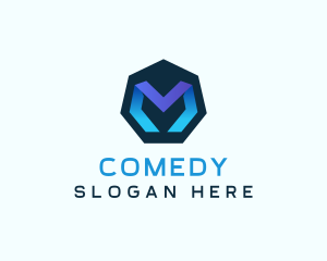 Startup Geometric Letter M Logo