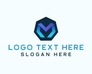 Geometric - Startup Geometric Letter M logo design