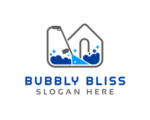 Home Pressure Washer Suds logo design