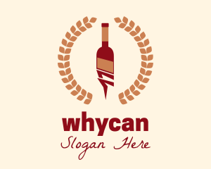 Corkscrew - Winery Bottle Opener logo design
