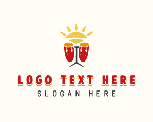 African - African Conga Drum logo design