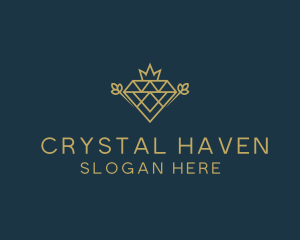 Royal Crystal Gem logo design