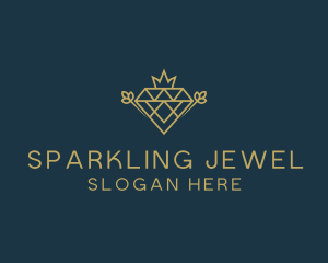 Royal Crystal Gem logo design